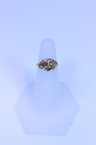 10 Karat Black Hills Goldring mit 2 Blatt Design Größe 5,5 -12270 - Bild 2 von 7