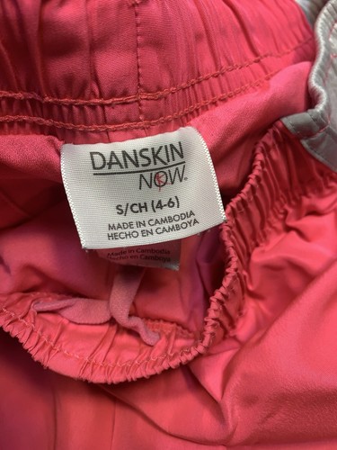 Danskin Athletic Shorts Adult 4-6 Women’s Pink White - Picture 10 of 14