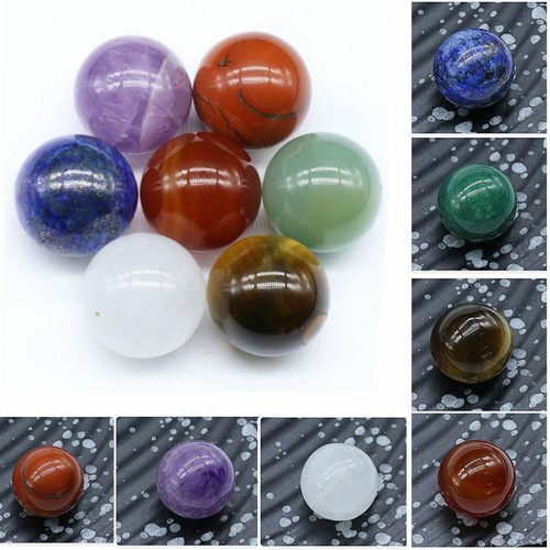 7 Star Array Chakra Stones Set Reiki Engraved Healing Quartz Crystal Worry Flat