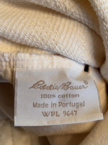EDDIE BAUER (VINTAGE) CREME MATELASSE VOLL/DOPPEL BETTDECKE & BETTBEZÜGE - Bild 3 von 15