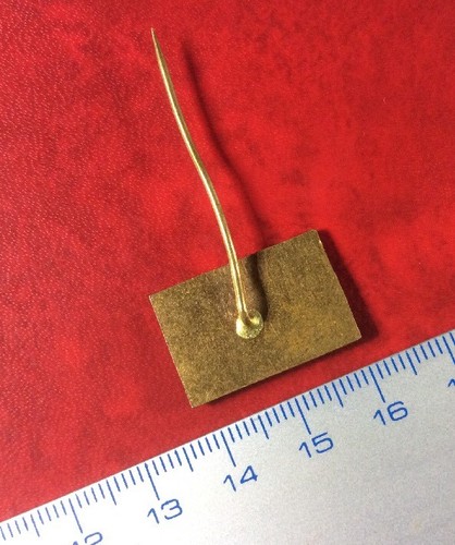 Pin Lapel Enamel SPOLANA AUTOKOSMETIKA CZECH COMPANY. Old Vintage Badge. - Picture 2 of 2