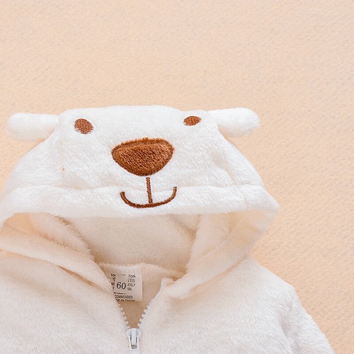 Newborn Baby Boy Girl Kids Bear Hooded Romper Jumpsuit Bodysuit Clothes Outfits - Picture 6 of 10