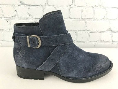 born blue suede boots