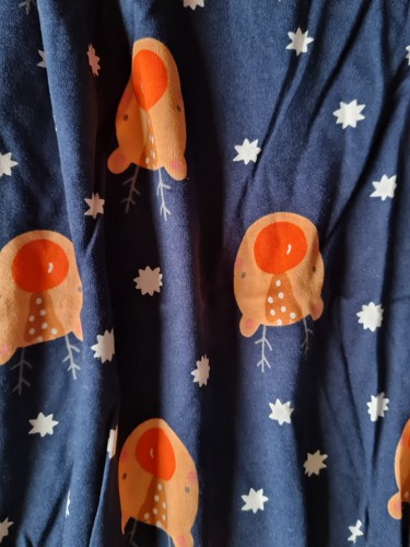 Girls Blue Christmas Themed Rudolph Cotton Dress Age 4-5 Years Brand New WL - Picture 3 of 6