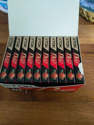 10 Cassette Audio Vierge TDK D60 - K7 Collector Neuf - Photo 2/5