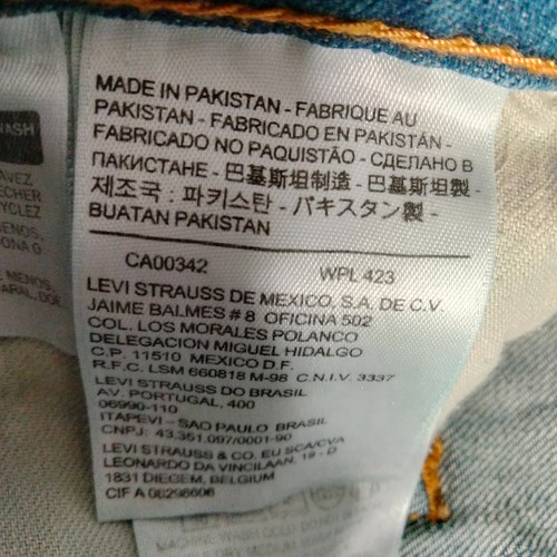 Levis 505 Regular Fit Straight Leg Blue Denim Faded Jeans Herren Größe 40x32 - Bild 11 von 24