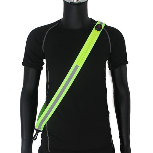 Unisex Running Gear New LED Reflective Vest Elastic Body Straps Rechargeable - Picture 14 of 42