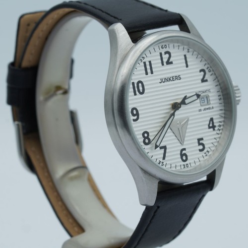 JUNKERS JU 52 Automatic Men's Watch 6256 Beautiful Condition Rare 40Mm Top White - Picture 3 of 9