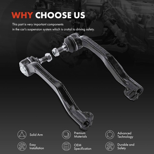 2x Left & Right Outer Tie Rod End for Mini Cooper 07-19 32106778437 32106778438 - Picture 5 of 8