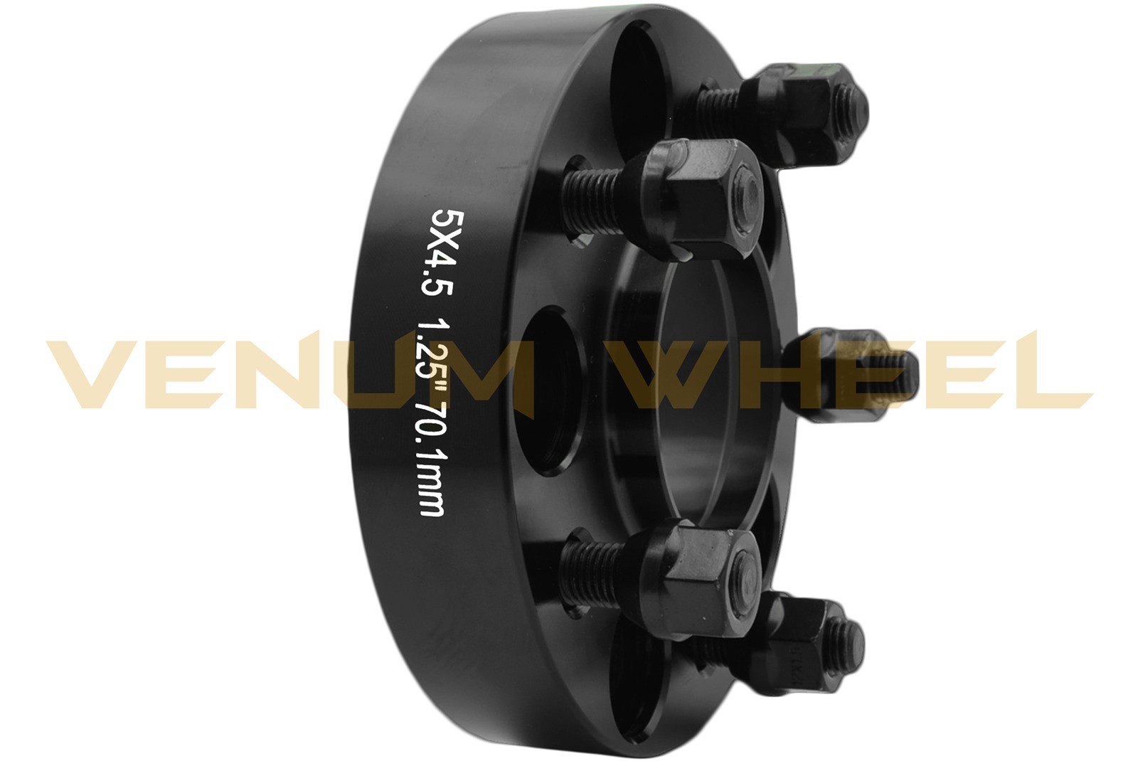 Honda S2000 Front Hub 1.25" Black Hub Centric Wheel Adapters + Red Lug