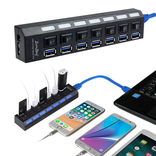 USB 3.0 HUB for PS4/ Pro/Slim/PS5/Xbox One High Speed Splitter Expension Adapter - Picture 12 of 16