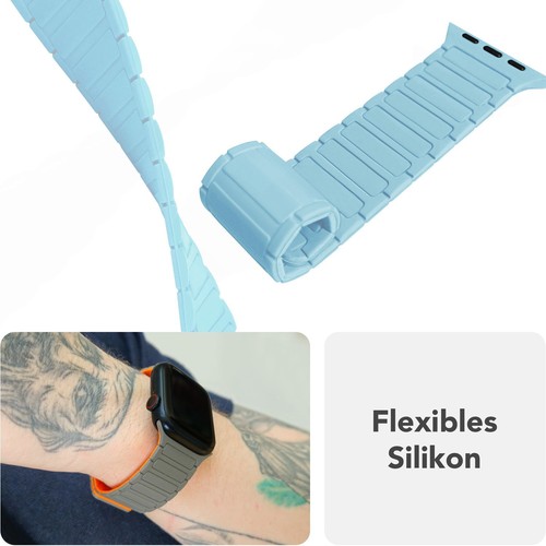 Pętla magnetyczna bransoletka sportowa do Apple Watch Ultra SE 10 9 8 7 6 5 4 3 2 1, 42-49mm - Zdjęcie 78 z 92