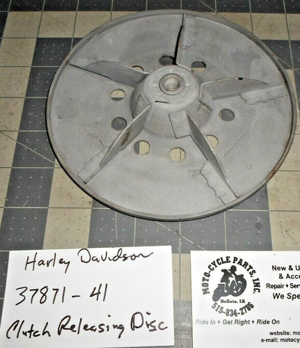HARLEY DAVIDSON FX 37871-41 CLUTCH RELEASE DISC USED 1 QUANTITY FREE SHIPPING - Picture 2 of 2