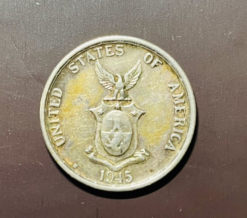 1945 S Phillipines Silver Coin- Fifty Centavos - Picture 2 of 2