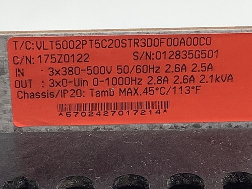 175Z0122      - DANFOSS -      Variateur  3PH  2.1KVA   RECONDITIONNÉ - Bild 3 von 3