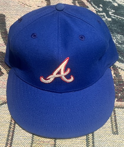 New Era Atlanta Braves Pro Model Vintage Wool Fitted Hat VINTAGE LEATHER TRIM