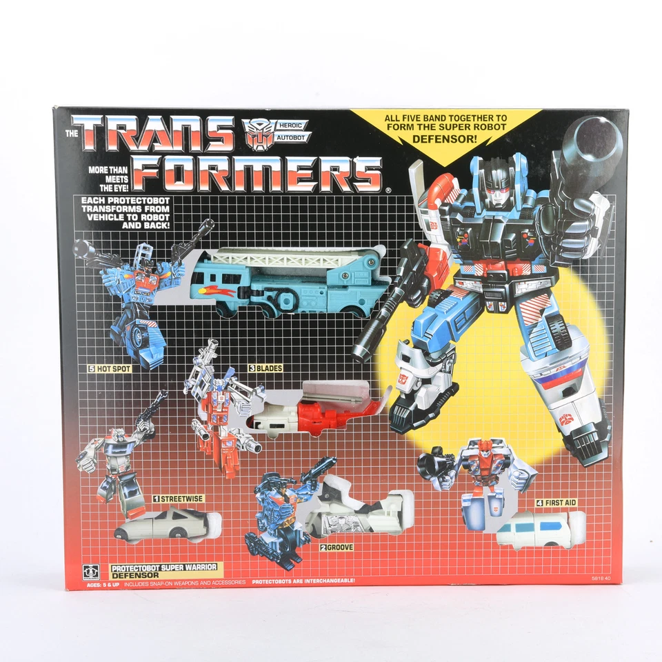 Transformers G1 Protectobots Super Warrior Defensor Toy Action Figure Reissue - Image 2 of 4