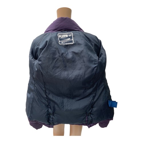 Womens Original Puffa Quilted Purple Coat Duck Down Warm Hooded Sz 8 /10 - Picture 10 of 12