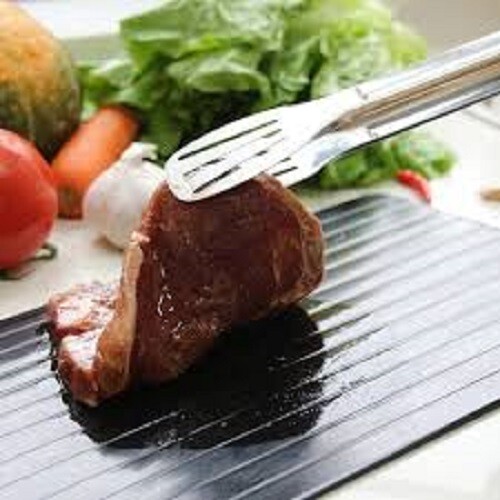 TEGLIA VASSOIO PIASTRA SCONGELAMENTO CIBI CARNE PESCE SCONGELA ALIMENTI SCONGELA - Foto 6 di 8
