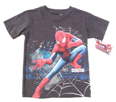 Size 7 Blue and Red kids Spiderman T-Shirt