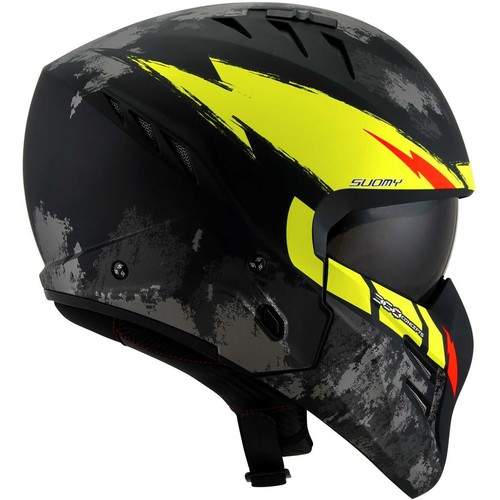 Casco Moto SUOMY ARMOR Hi-Volt Amarillo Talla M Yellow Casco Streetfighter Naked - Imagen 4 de 5