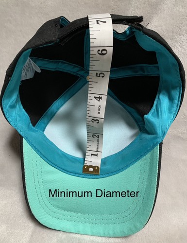 NEU Damen-Baseballmütze Kappe geometrisches Tribal-Druck schwarz mit türkisem 5-Panel - Bild 8 von 8