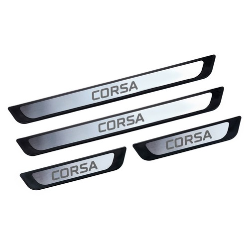 Für Opel Corsa F 2019-2025 Einstiegsleisten Türschweller, Edelstahl 4 Stück - Bild 2 von 6