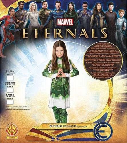 Child Costume, Rubies Official Disney Marvel Eternals Sersi, Fancy Dress - Picture 2 of 7