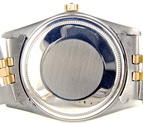 Rolex Datejust Men 2Tone 18K Yellow Gold Stainless Watch Champagne Jubilee 16013 - 第 8/8 張圖片