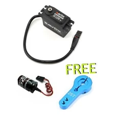 Savox SC-1258TG Black 1258 Titanium Gear Servo W/ GLITCH BUSTER BLUE HORN