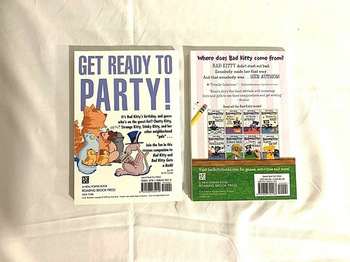 EUC Lot of 2 "Bad Kitty" Books By Nick Bruel -- Paperback - Picture 2 of 2