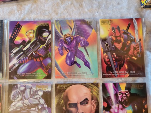 Lot 17 1995 Flair Marvel Annual Powerblast Cards Wolverine/Deadpool/Professor X - Picture 6 of 15