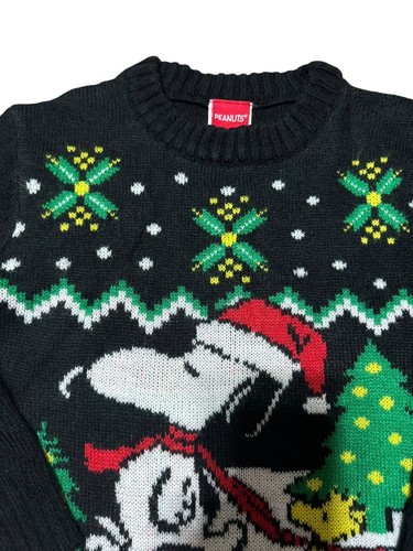 Peanuts Kids Christmas Sweater Size XS New Snoopy And Woodstock - Picture 3 of 9