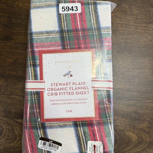 POTTERY BARN FLANNEL STEWART PLAID ORGANIC CRIB FITTED SHEET - Picture 10 of 14