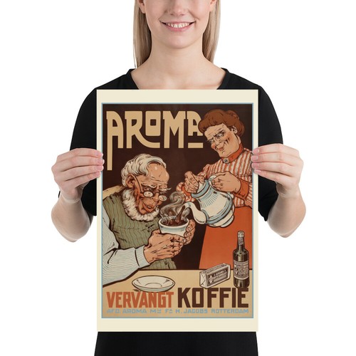 Retro Holland Coffee Poster — 1950s Dutch kitchen print, vintage café wall art - Picture 8 of 12