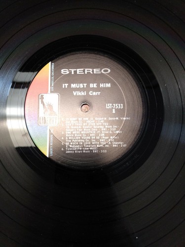 VINYL RECORD VIKKI CARR IT MUST BE HIM LIBERTY LST-7533 eg - Picture 6 of 6