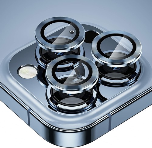 For Apple iPhone 12 13 Pro/Max 3 PC Ring Tempered Glass Camera Lens Protector - Picture 8 of 40