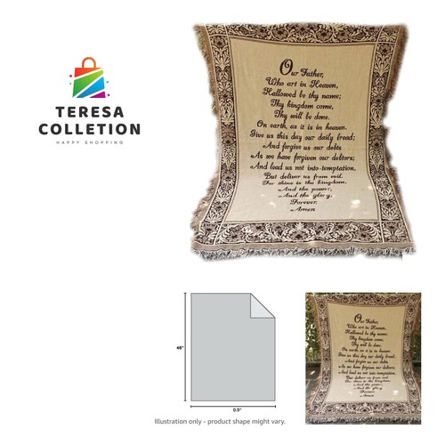 Manual 46 X 60-Inch Throw. Our Father/Lord's Prayer