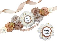 Teddy Bear Mommy to be Baby Shower Maternity Sash
