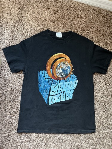 Vintage THE MOODY BLUES Band Dezember Tour T-Shirt Large L schwarz Konzert - Bild 2 von 3