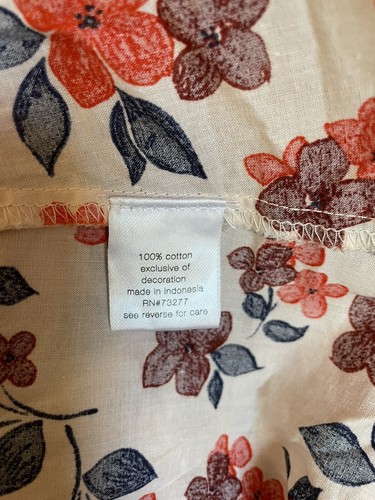 Elizabeth and James Floral Cotton Peasant Top Feminine Boho Cottagecore Size XL - Picture 6 of 9