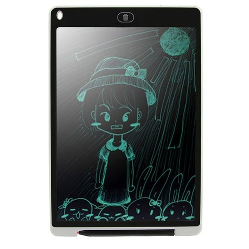 Tavoletta Grafica LCD 12" con Penna – Blocco Note Digitale Portatile (Bianca) - Foto 2 di 14