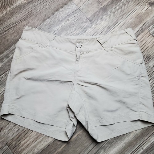 Pantalones Cortos Columbia PFG Caqui Tostado Carga Mujer Pesca Senderismo Aire Libre Talla Mediana  - Imagen 1 de 12