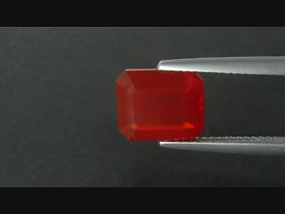 2.31Cts Natural stunning Unheated Fire Opal Emerald Cut Gemstone From Mexico-VDO - Video 1 of 1