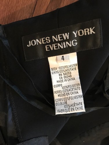 NWT JONES NEW YORK EVENING FORMAL HALTER GOWN SPARKLE CHOKER SZ 4 - Picture 9 of 15