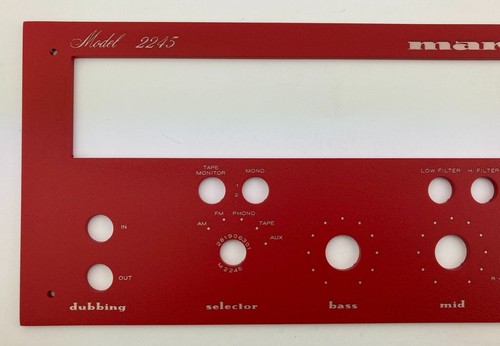 ¡Nuevo! Placa frontal del panel frontal receptor Marantz 2245 (placa frontal) ROJO - Imagen 2 de 9