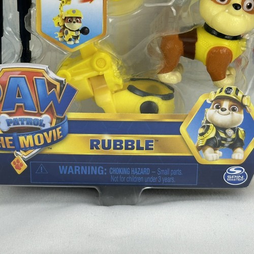 Figura de acción Paw Patrol The Movie RUBBLE NUEVO Nickelodeon Spin Master - Imagen 8 de 11