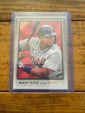 2021 Topps Gallery Miguel Cabrera Masters Of The Craft Detroit Tigers
