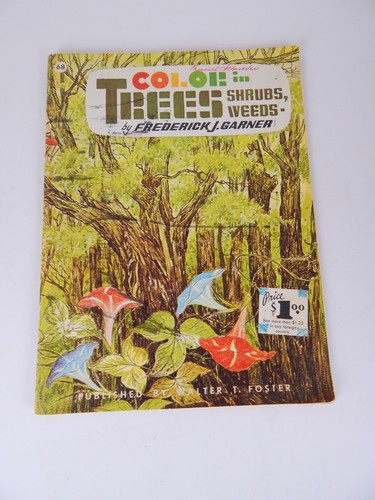 Vintage Magazine Color in Trees Shrubs Weeds by Frederick J Garner 68 - Picture 7 of 7
