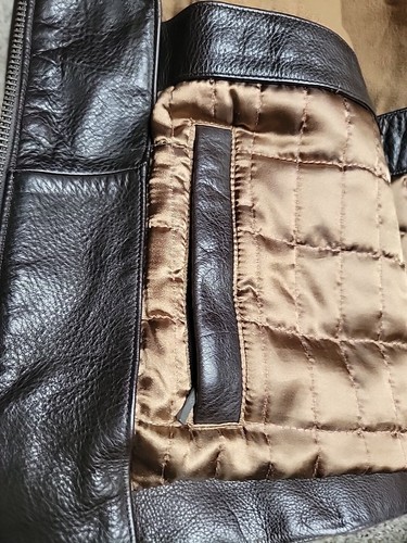 Marc New York By Andrew Marc Leather Jacket XL Brown - Picture 5 of 9
